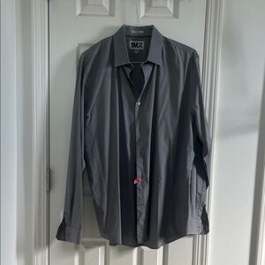 Express Gray Men's Dress Shirt